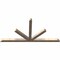 Ekena Millwork Saratoga Smooth Timber Gable Bracket, Douglas Fir, 84"W x 42"H x 3 1/2"D x 3 1/2"F, 12/12 Pitch GBW084X42X0404SAR00SDF - alternate 4